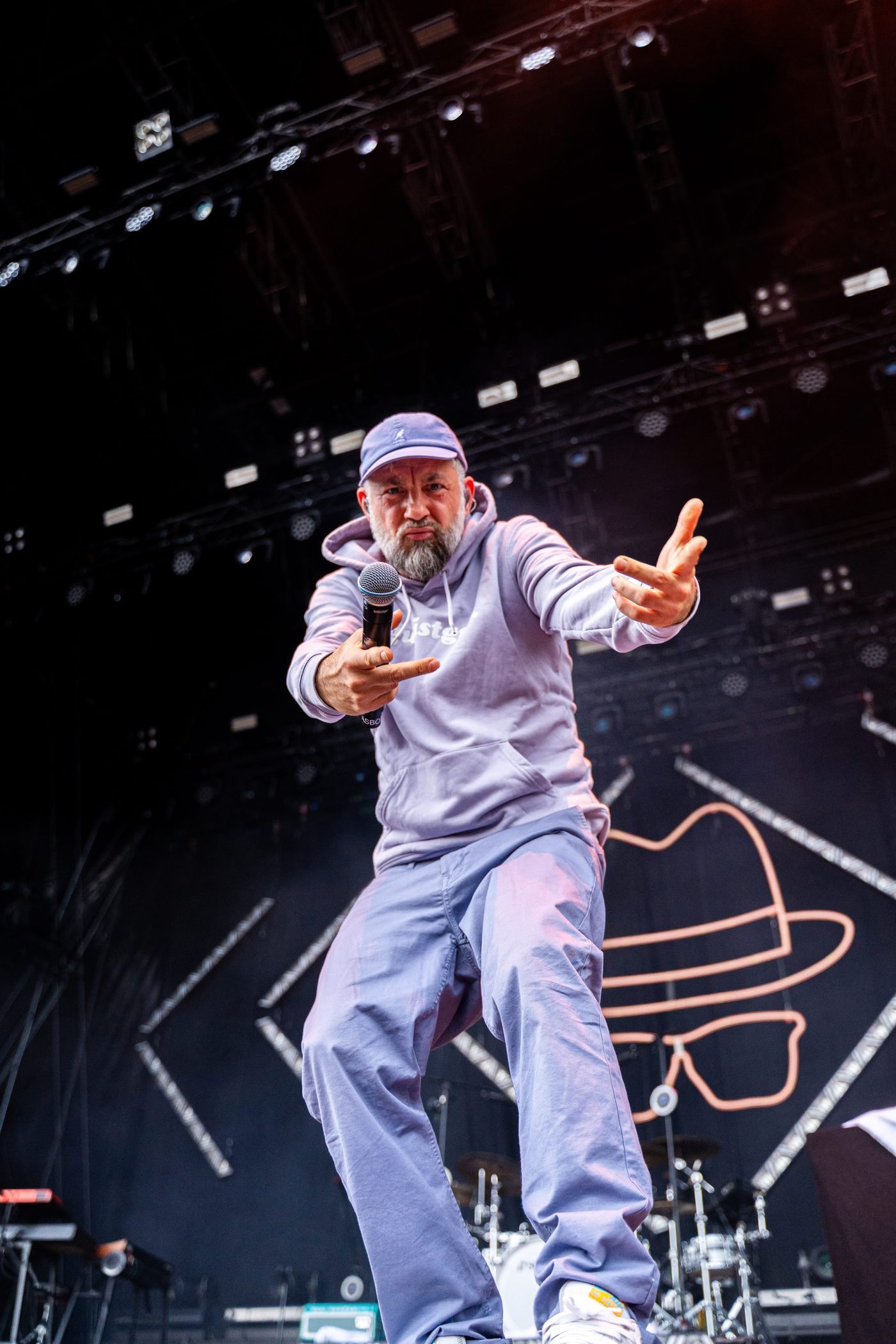 Rapper Performance beim Sommerfestival Rosenheim Festival Fotografie