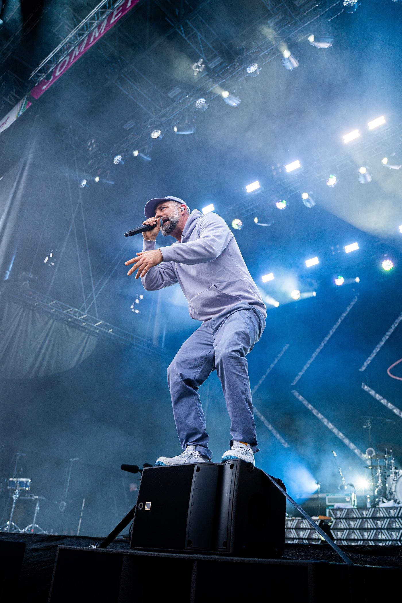 Das Bo steht auf Monitor beim Sommerfestival Rosenheim 2026 Eventfotografie
