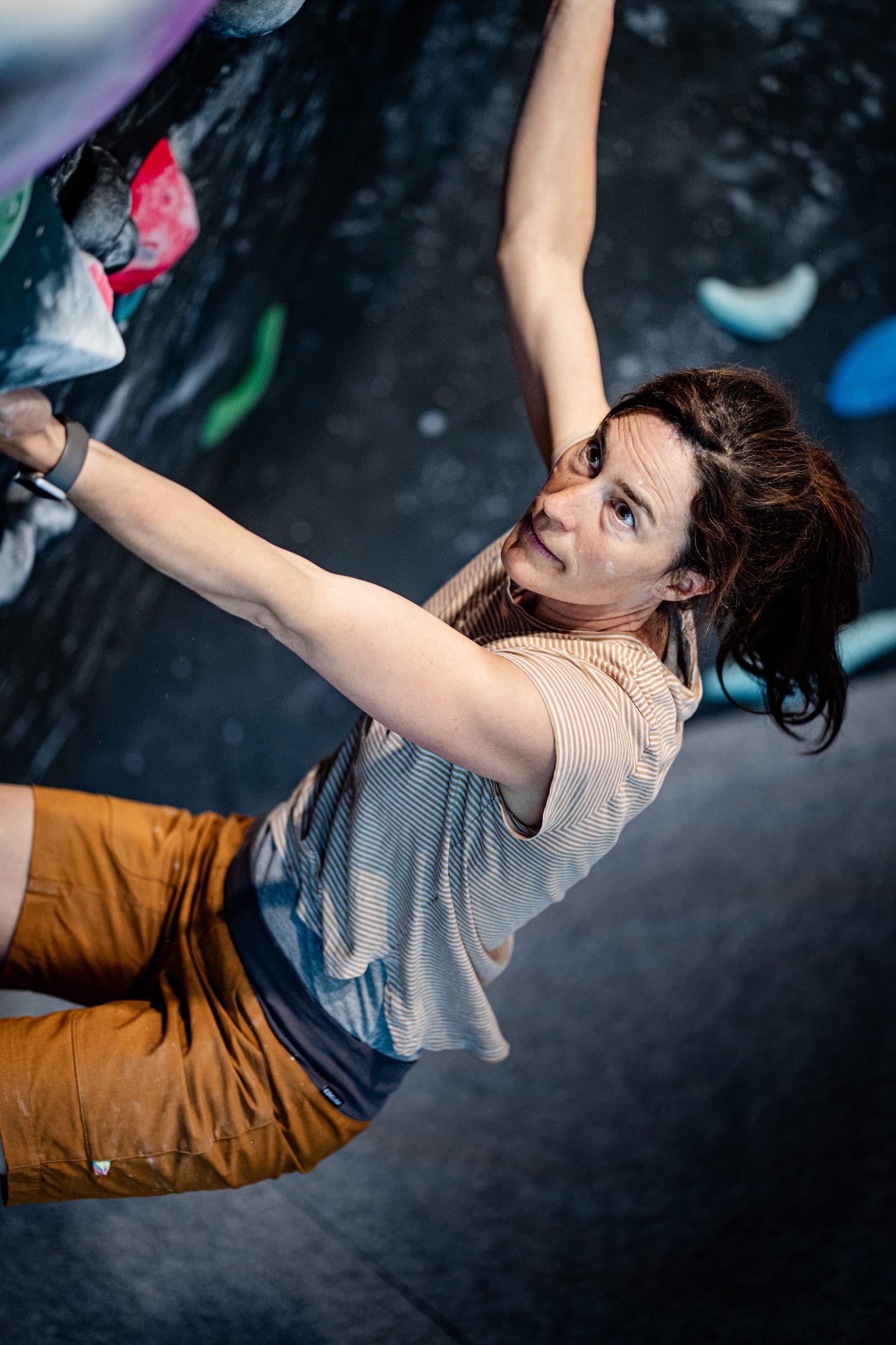 Stuntwerk Trostberg – Boulderbereich mit Kletterwänden, Sportfotografie Stephan Franz
