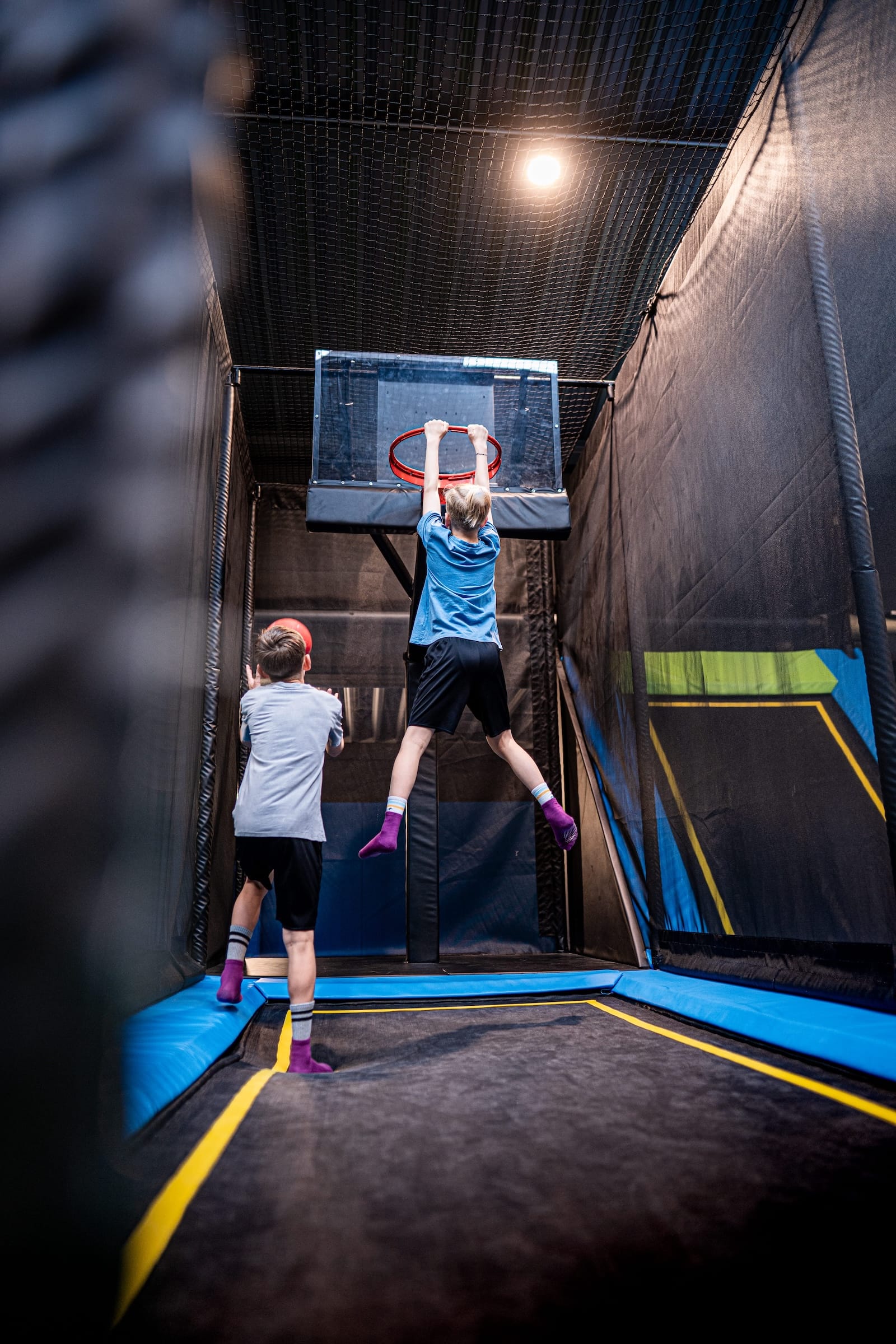 Trampolinpark Übersicht im Stuntwerk Trostberg – weitläufige Anlage